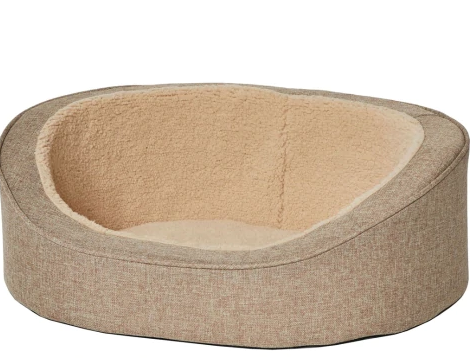 Quiet Time Hudson Pet Bed, Tan, 3 Sizes Available