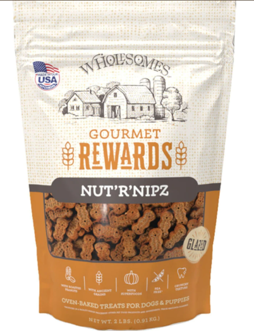Wholesome Gourmet Rewards Nut 'R' Nipz Dog Biscuits, 2lbs