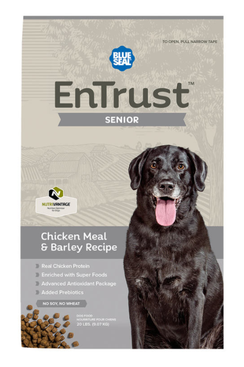 Blue Seal EnTrust Senior Chicken Meal & Barley Recipe