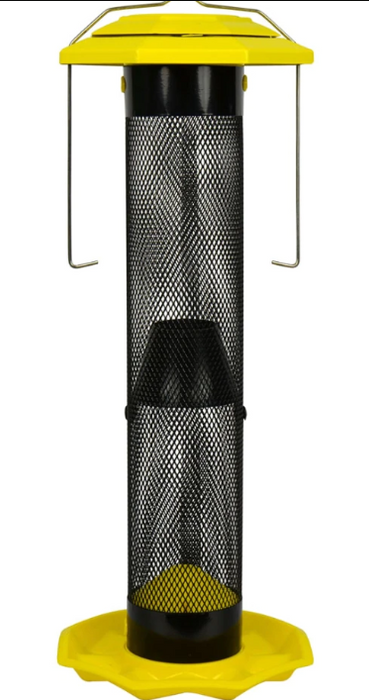 Funnel Flip Top Mesh Finch Feeder, 1.1qt capacity