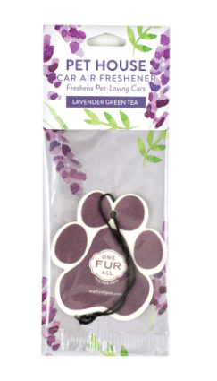 Pet House Car Air Freshener, Lavender Green Tea