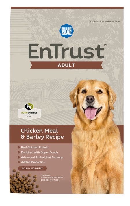Blue Seal EnTrust Adult Chicken Meal & Barley Recipe
