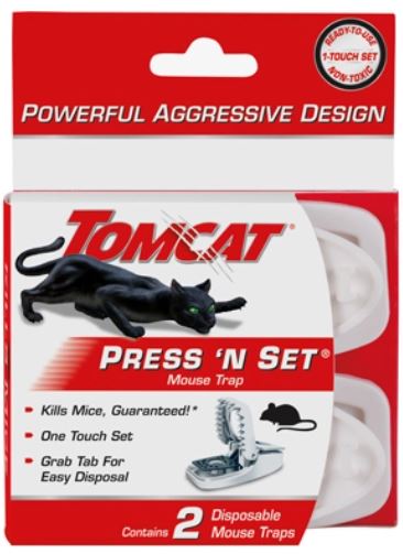 Tomcat Press 'n Set Mouse Trap, 2pk
