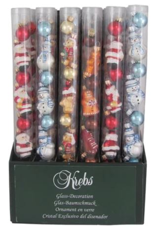 Christmas by Krebs Multicolored Mini Assorted Ornament (Pack of 18)
