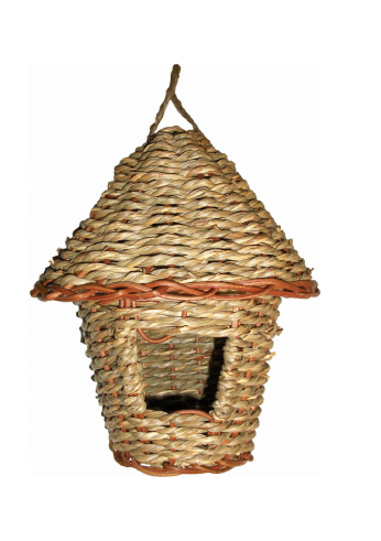 Roosting Pocket With Woven Rope & Roof