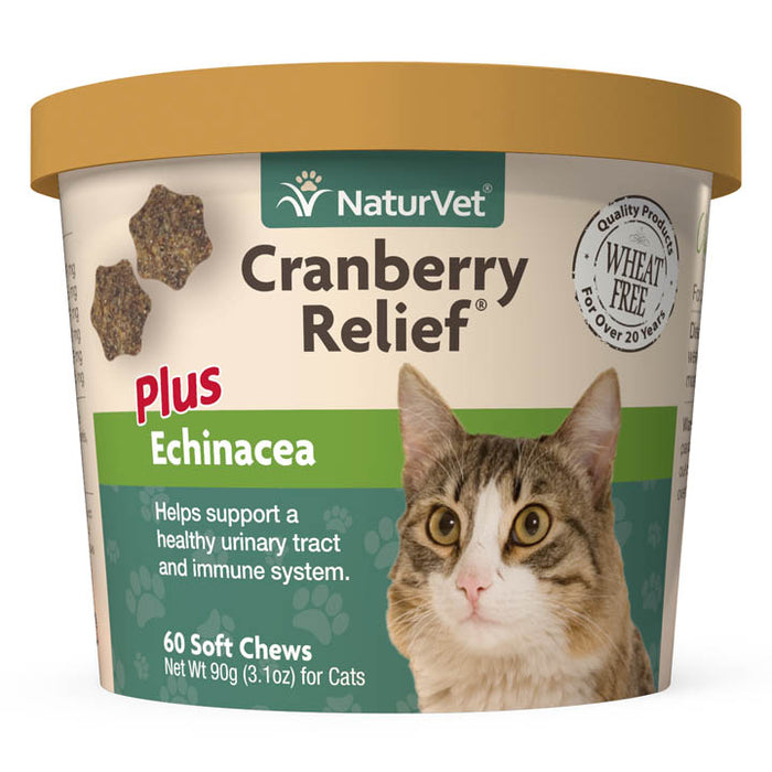 NaturVet Cranberry Relief® Cat Soft Chews, 60 count