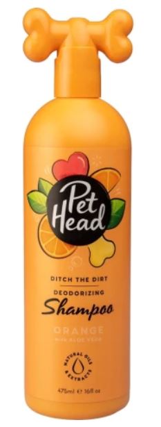 Pet Head Ditch the Dirt Deodorizing Shampoo, Orange, 16oz