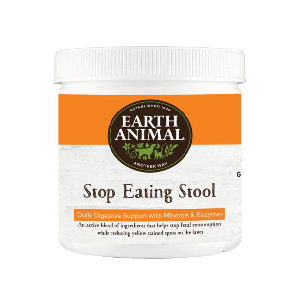 Earth Animal Stop Eating Stool Nutritional Supplement 8oz for Dogs and Cats