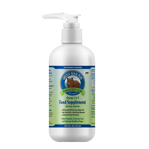 Grizzly Algal Plus Plant Based Algae Plus Omega Oil for Dogs