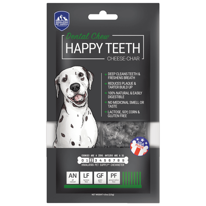 Himalayan Dog Chew Happy Teeth Cheese-Char, 4oz
