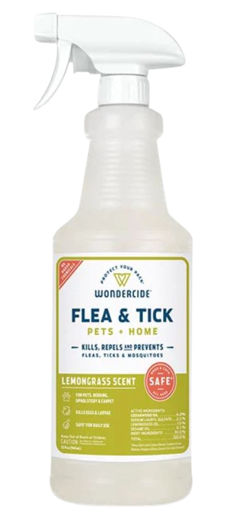 Wondercide Flea & Tick Spray for Pets + Home with Natural Essential Oils, 16oz