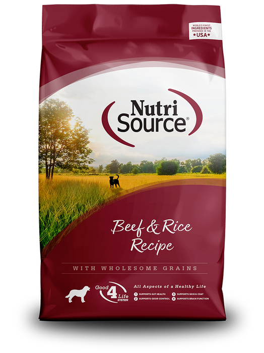 NutriSource Beef & Rice Recipe Healthy Dry Dog Food
