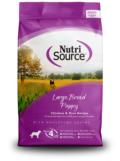 NutriSource Large Breed Puppy Recipe Healthy Puppy Food for Large Breeds Dry Dog Food