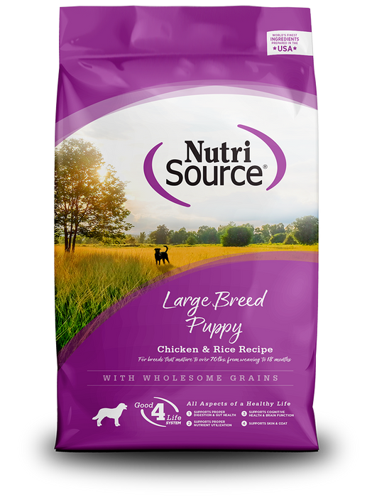 NutriSource Large Breed Puppy Recipe Healthy Puppy Food for Large Breeds Dry Dog Food