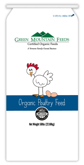 Poulin Grain Green Mountain Feeds Organic 17% Poultry Grower Pellet