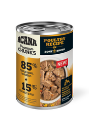 ACANA Premium Chunks, Poultry Recipe in Bone Broth Canned Dog Food