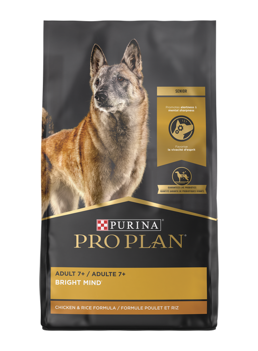 Purina Pro Plan Bright Mind Adult 7 + Chicken & Rice Formula Dry Dog Food