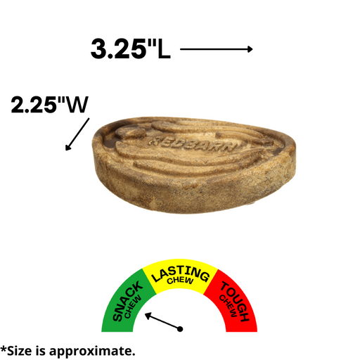 Redbarn Naturals Chew-A-Bulls® Chip Dental Dog Treat - Medium, 3.25"