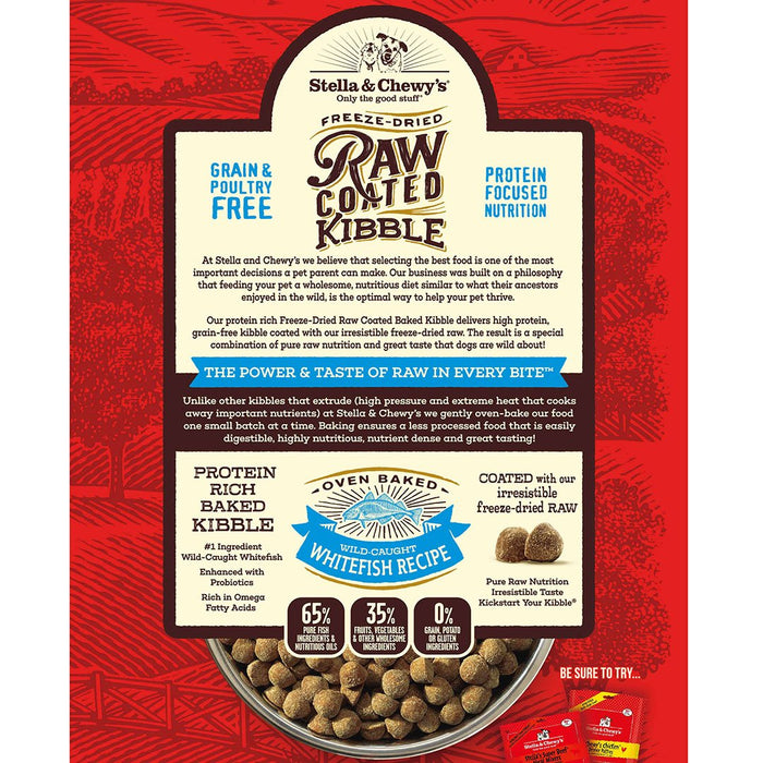 Stella & Chewy's Wild-Caught Whitefish Raw Coated Kibble