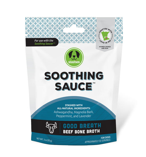 Stashios Soothing Sauce Good Breath Beef Bone Broth – Bulk Bag (30 servings)