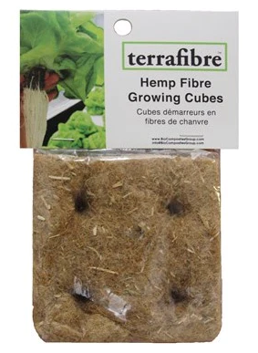 Terrafibre - 2" Hemp Fibre Growing Cubes 4 Cube Pack