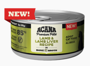 ACANA Premium Pâté, Lamb & Lamb Liver Recipe Canned Cat Food, 3oz