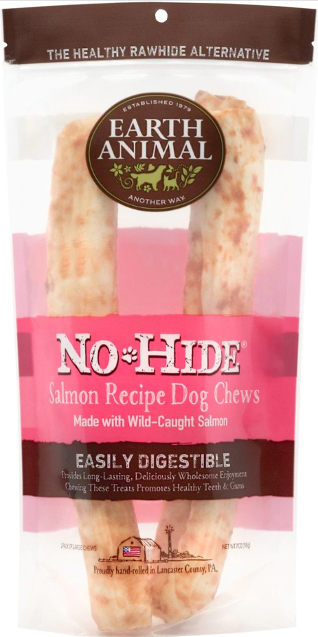 Earth Animal Salmon No-Hide Wholesome Dog Chew 11" (2 pack)