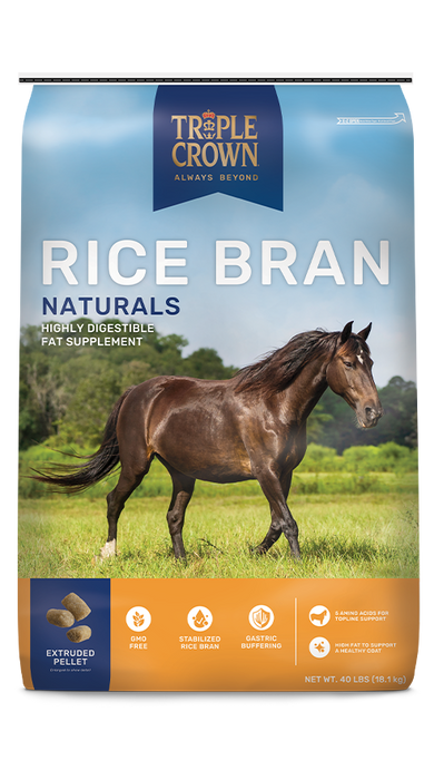 Triple Crown Rice Bran Naturals, 40lbs