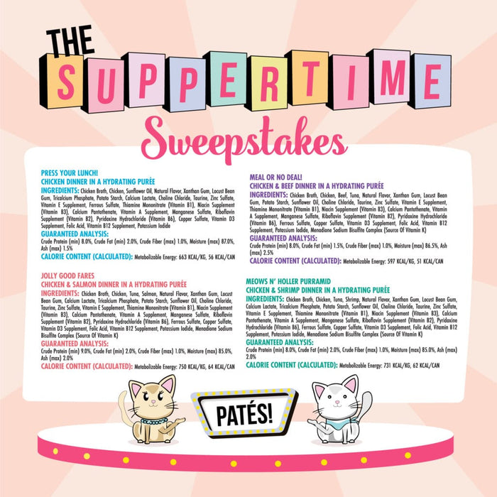Weruva Suppertime Sweepstakes (Chicken Pate) Variety Pack Cat Food Cans