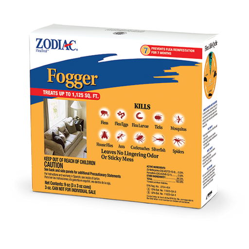 Zodiac 3pk Fogger for Fleas, Ticks & more