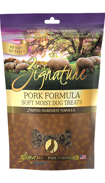 Zignature® Pork Formula Soft Moist Dog Treats, 4oz
