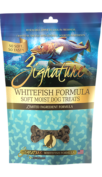 Zignature® Whitefish Formula Soft Moist Dog Treats, 4oz