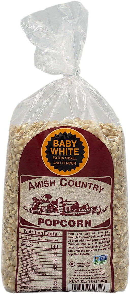 2lb Bag of Baby White Popcorn