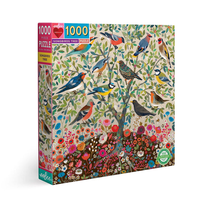 Songbirds Tree 1000 Piece Square Puzzle