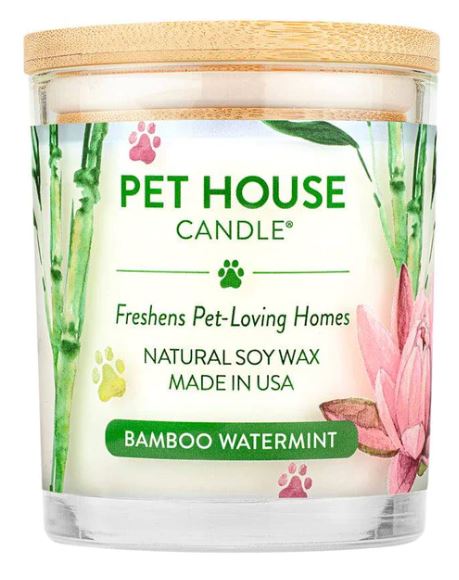Pet House Candle, Bamboo Watermint