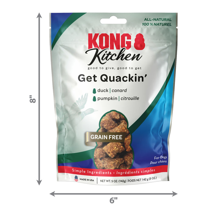 KONG Kitchen Grain-Free Get Quackin’ Dog Treats, 5oz