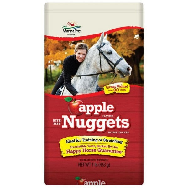 Manna Pro Apple Nuggets Horse Treats, 1lb