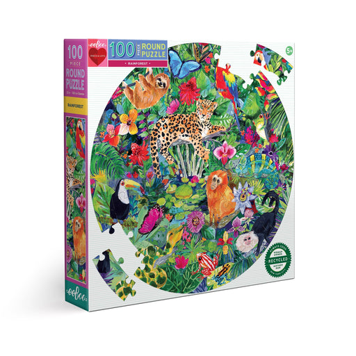 Rainforest 100 Piece Round Puzzle