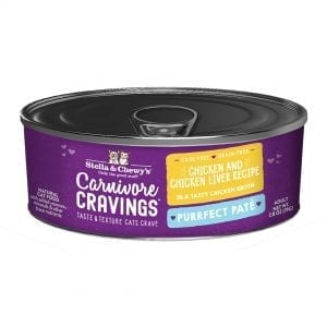 Stella & Chewy's Carnivore Cravings Purrfect Pate Chicken & Chicken Liver Recipe Canned Cat Food