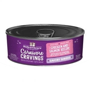 Stella & Chewy's Carnivore Cravings Savory Shreds Chicken & Salmon Recipe Canned Cat Food