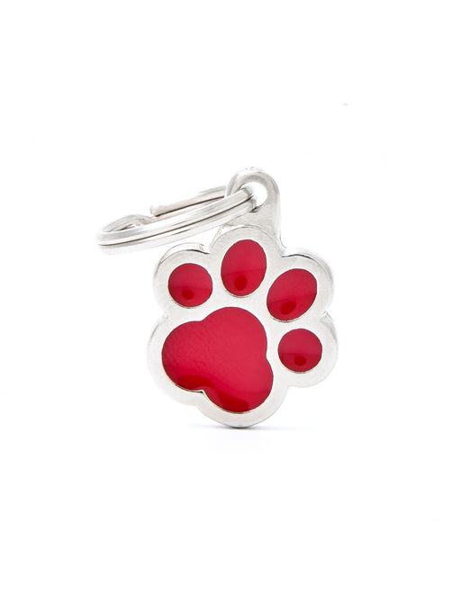 Classic Red Paw ID Tag