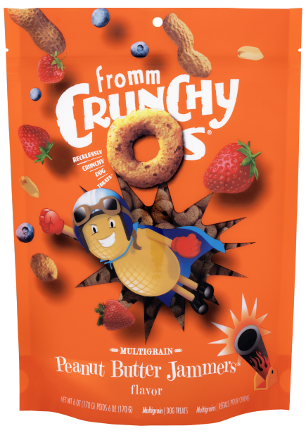 Fromm Crunchy O's Peanut Butter Jammers Flavor Dog Treats