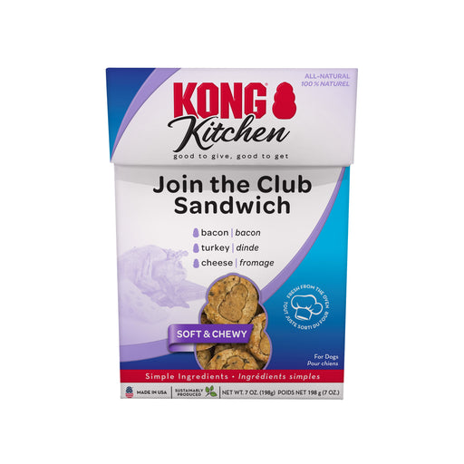 KONG Kitchen Soft & Chewy Join the Club Sandwich Dog Treats, 7oz