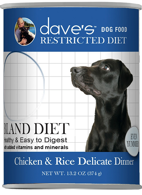 Dave's Restricted Diet Bland Chicken and Rice Canned Dog Food13.2 oz