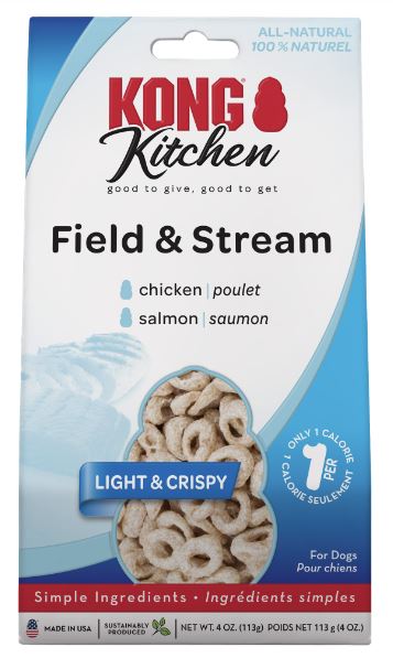 KONG Kitchen Light & Crispy Field & Stream Dog Treats, 4oz