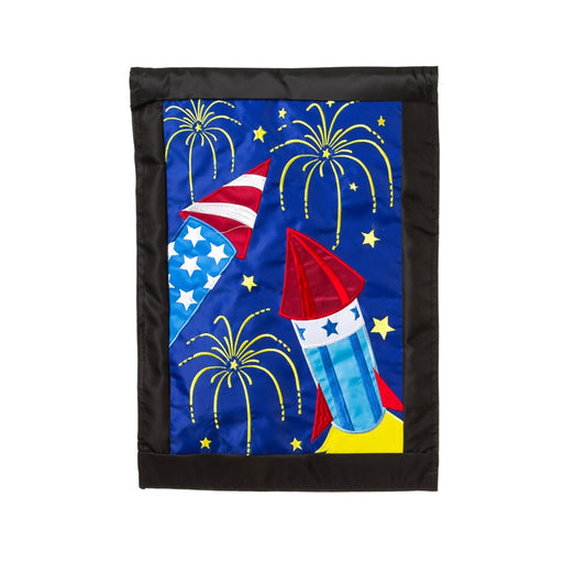 Fiber Optic Fireworks Garden Flag