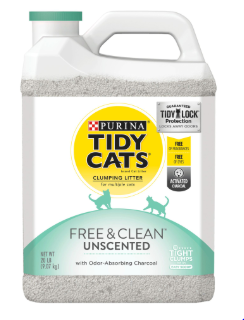 Tidy Cats Free & Clean Unscented 20lb