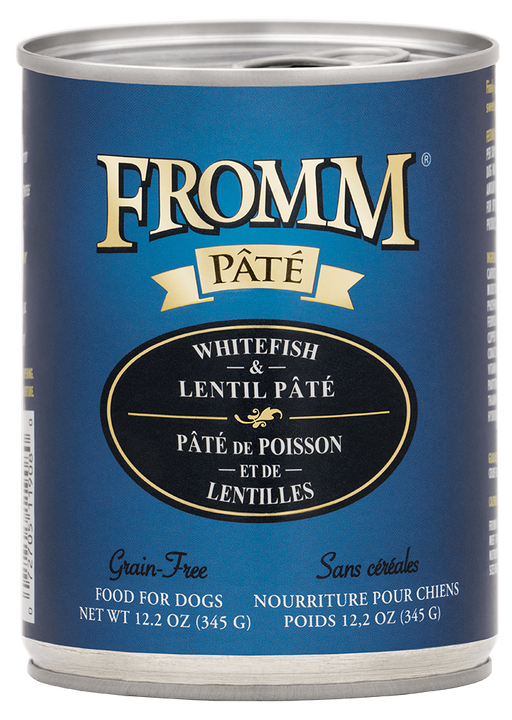 Fromm Whitefish & Lentil Pâté Canned Dog Food, 12.2 oz