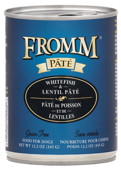 Fromm Whitefish & Lentil Pâté Canned Dog Food, 12.2 oz
