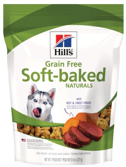 Hill's Science Diet Grain Free Soft-Baked Naturals with Beef & Sweet Potato Dog Treats, 8oz